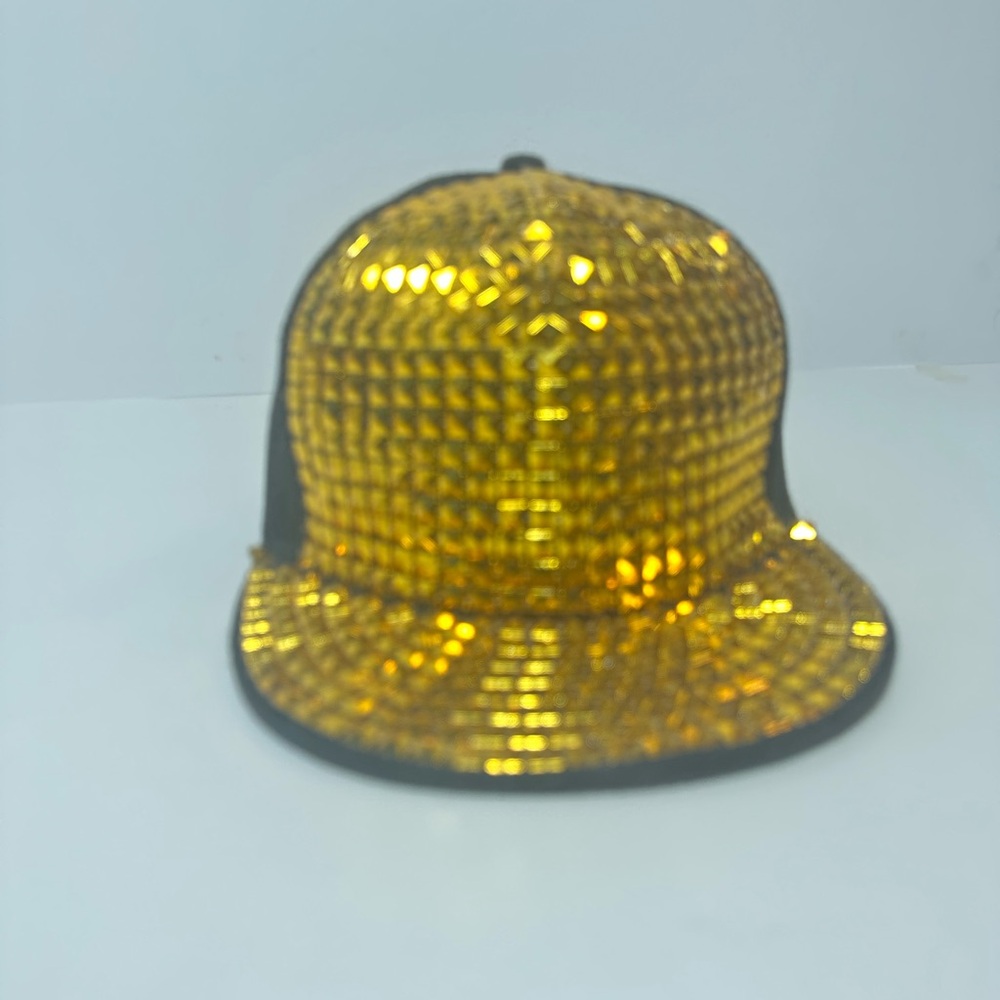 Gold Studs Ball Cap Hat Snapback Basebal
